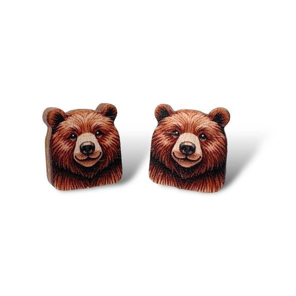 Bear Hug Stud Earrings