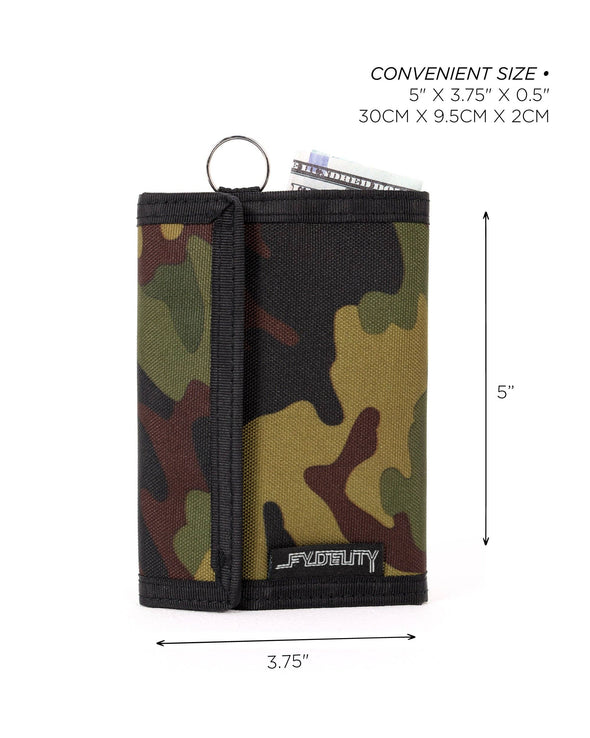 80713: 80's Wallet | RFID Blocking | Recycled RPET | | ARMY CAMO