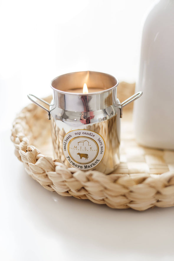 Milk Churn Candle Quilted Sky