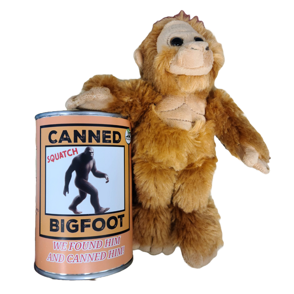 Canned Bigfoot | Stuffed Animal Plush | Funny Jokes Big Foot