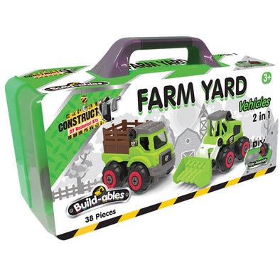 2 in 1 Farm Yard Vehicles Set