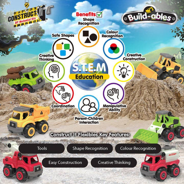 2 in 1 Farm Yard Vehicles Set