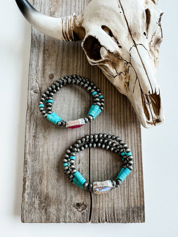 Western Style Stretch Beaded Bracelet