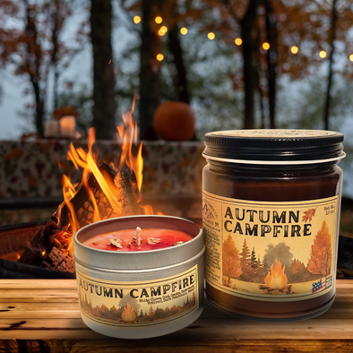 Autumn Campfire| Smokey Cedar Fall Candle