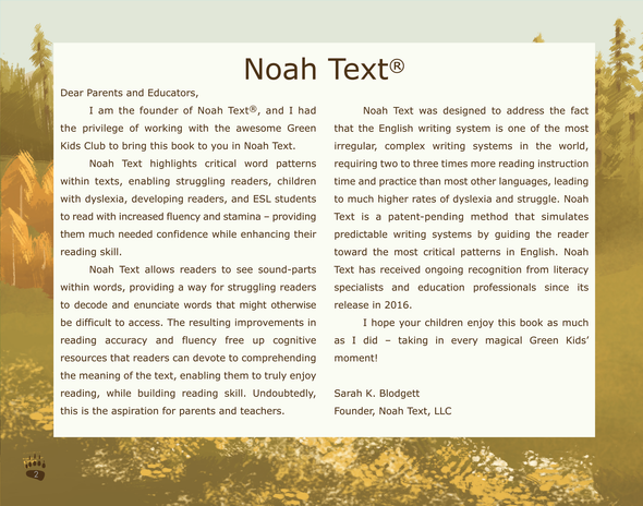 Grizzly 399 - Noah Text for Dyslexia