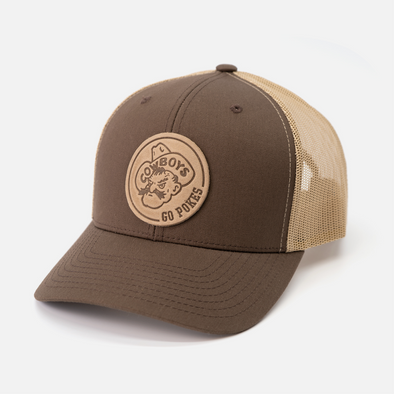 Pistol Pete | Leather Patch Trucker Hat