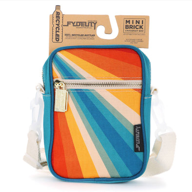 88624: Mini Brick Bag | Recycled RPET | Retro Rainbow