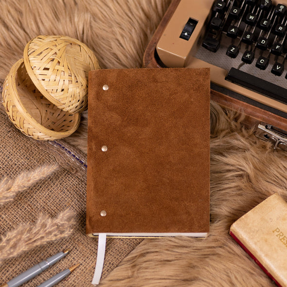 Soft Cover Suede leather diary journal