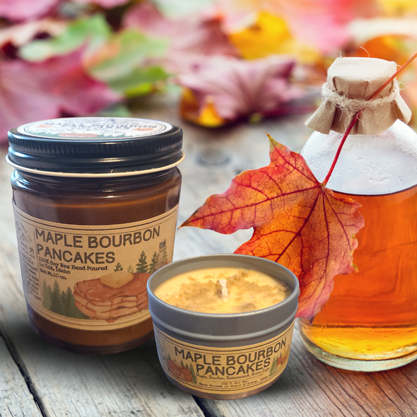 Maple Bourbon Pancakes - USA MADE - Soy Wax Candles
