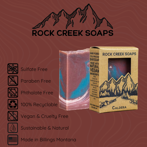 Caldera Bar Soap | Patchouli, Amber, Cedar, Citrus