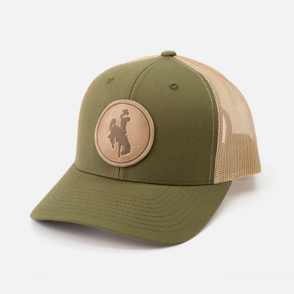 Steamboat Hat - University of Wyoming Leather Patch Hat