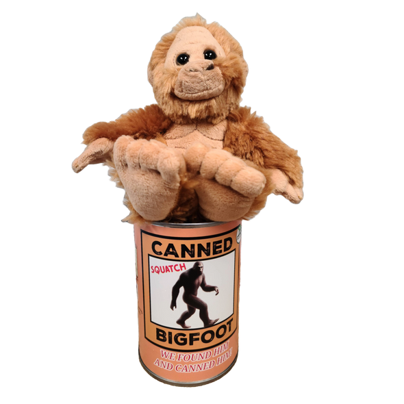 Canned Bigfoot | Stuffed Animal Plush | Funny Jokes Big Foot