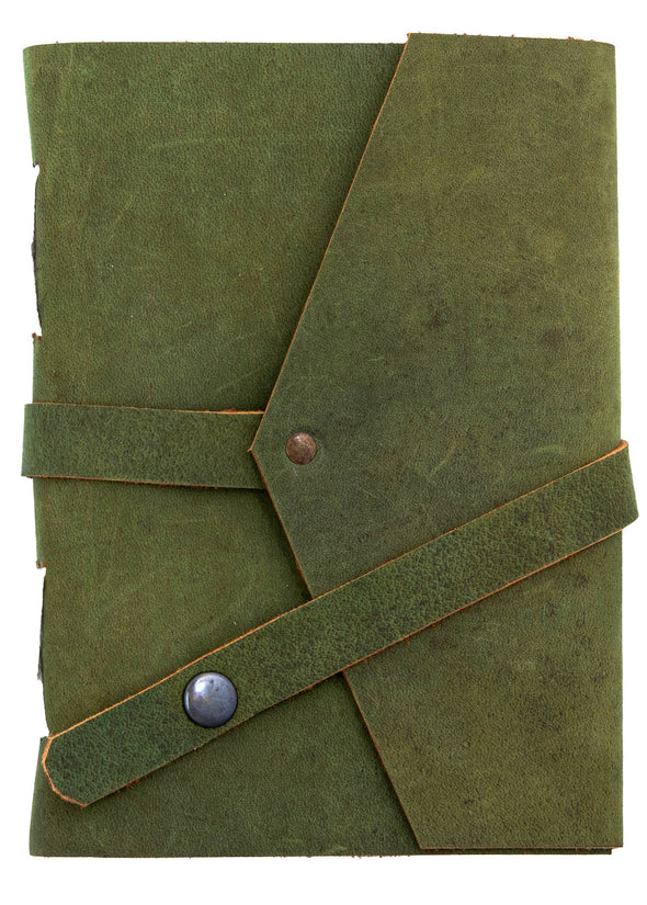 Leather Journal Diary with Unruled or Ruled Pages