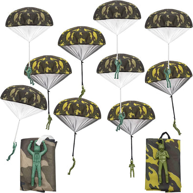 Camouflage Paratrooper Hand Free Throwing Flying Toy For Kid