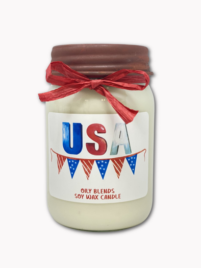Patriotic Jumbo Soy Wax Candles