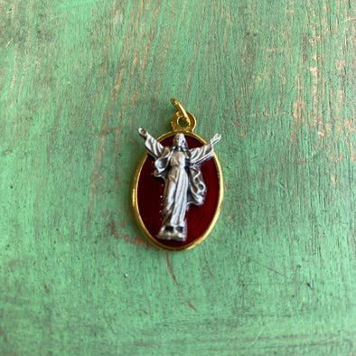 Enamel Italian Medal Devotional Medals: Resurrection
