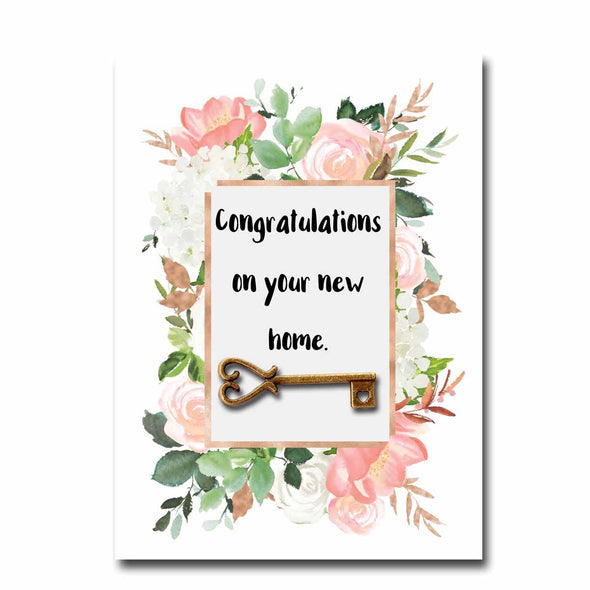 Congratulations on Your New Home Blank Greeting Card
