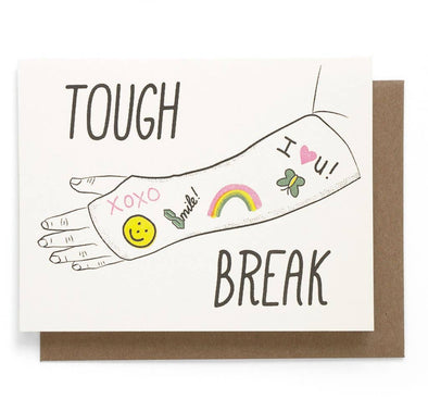 Tough Break Greeting Card | Made in the USA