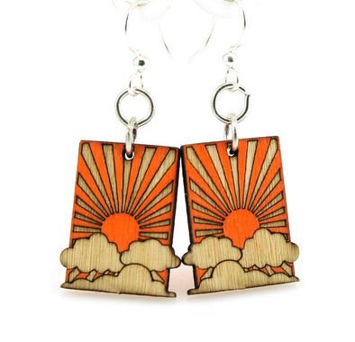 Sunrise Blossoms Earrings | Tangerine