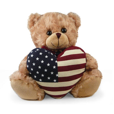 USA Heart Bear 11"