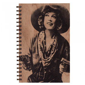 Cowgirl - Wood Notebook