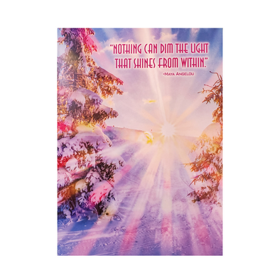 Greeting Card with Maya Angelou quote (blank inside)