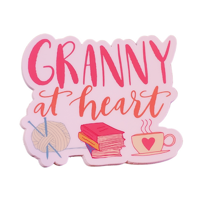 Granny At Heart Sticker Decal