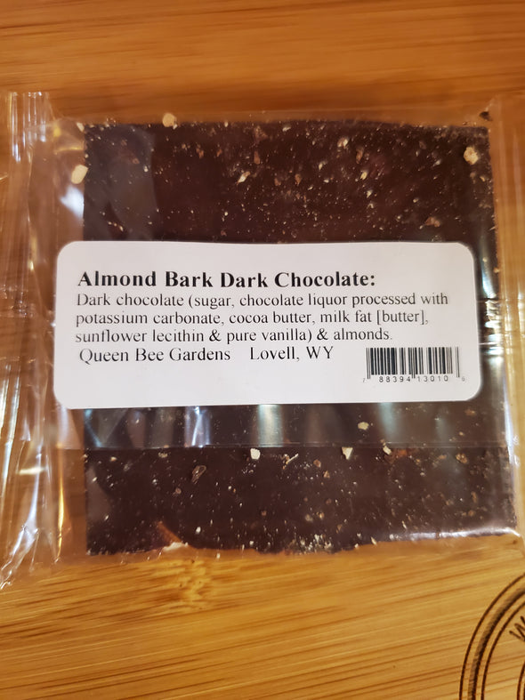 Dark chocolate almond bark | Made in Wyoming