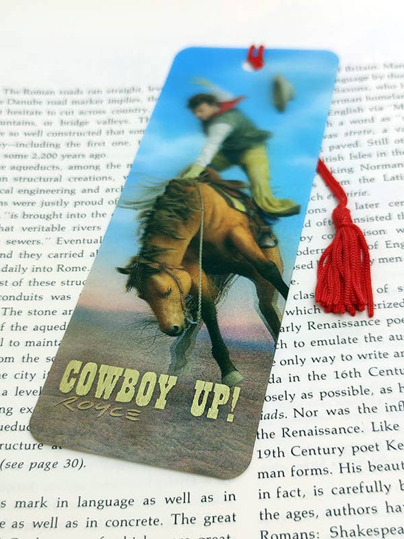 Cowboy Up 3D Bookmark | Made in the USA