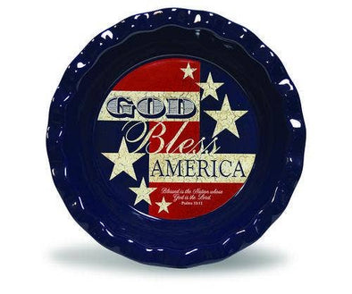 God Bless America: Blue Pie Plate