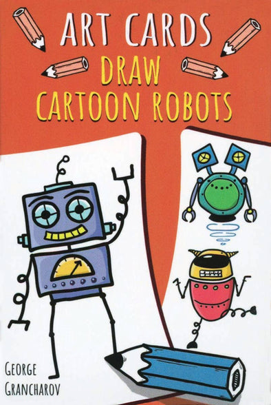 Draw Cartoon Robots | 42 Art Cards