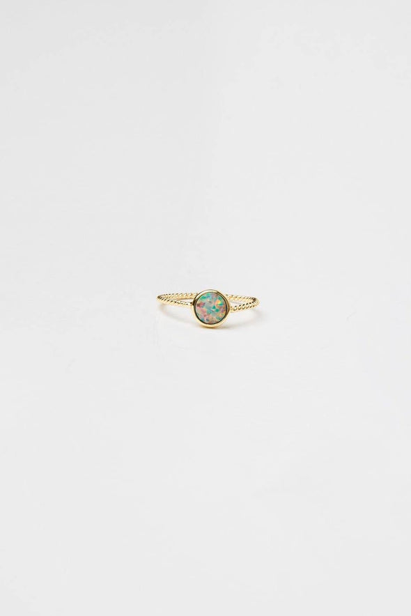 White Opal Ring | Size 7