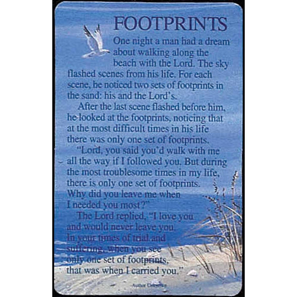 Footprints Pocket Card
