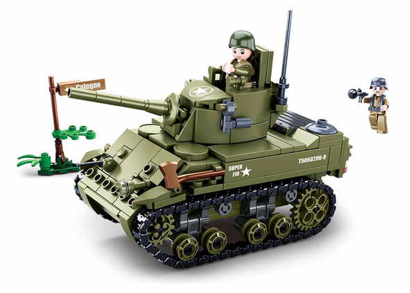 M38-B0856 Sluban - WWII Lichte Geallieerde Tank