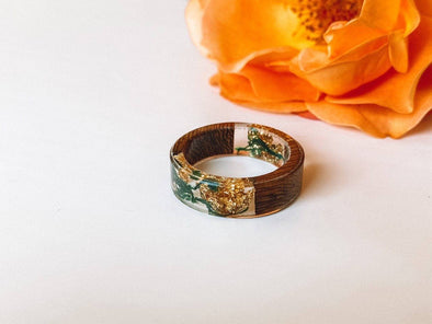 Epoxy resin & wood rings