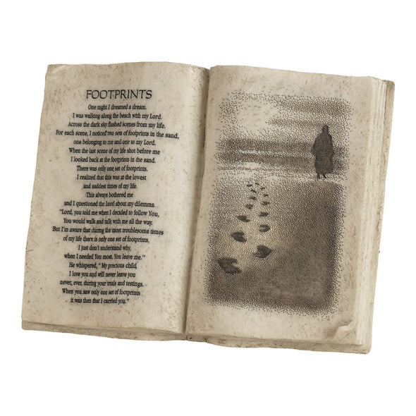 Footprints Book Plaque