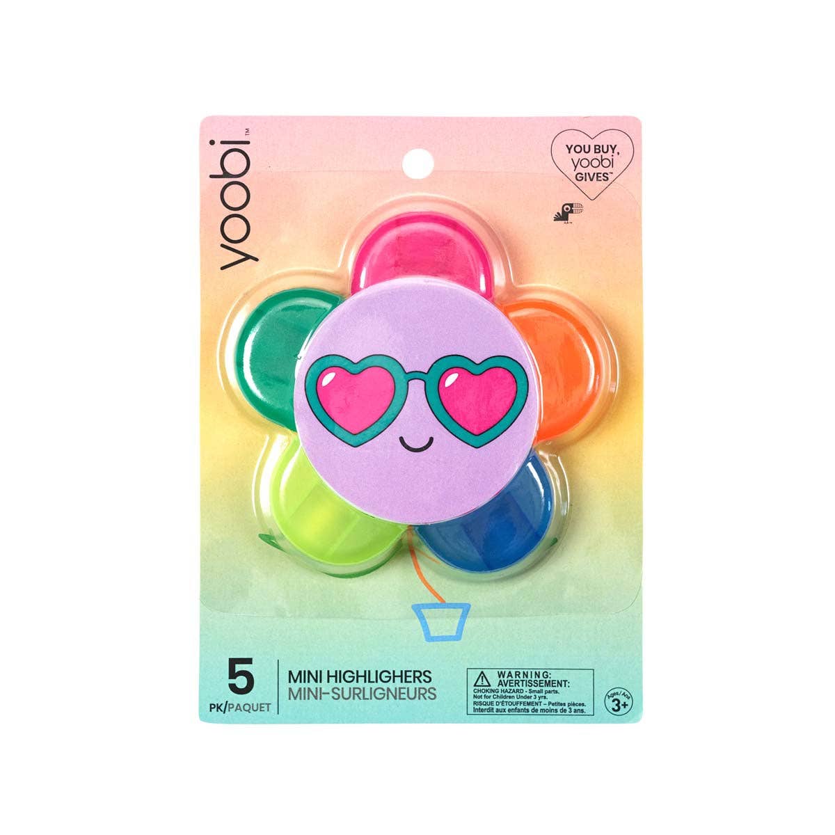 Yoobi Multicolor Mini Highlighters - 10 Pack