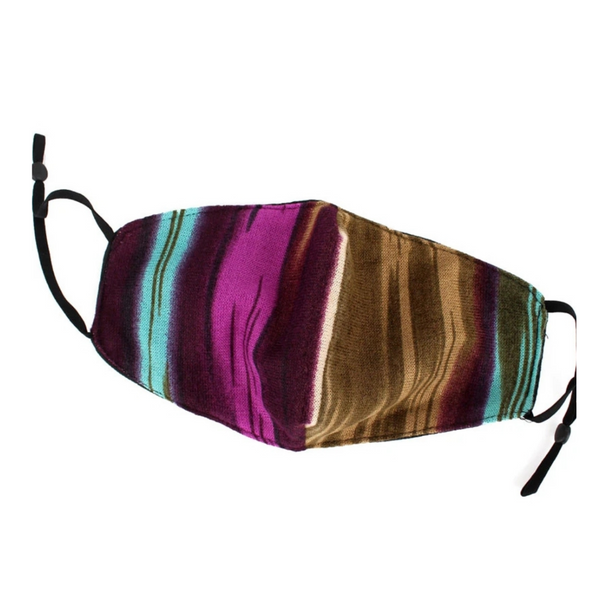 Mountain Stripe Face Mask with Filter Pocket