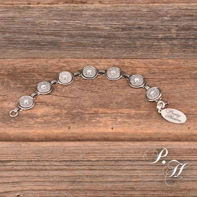 Silver on Silver Link Bracelet