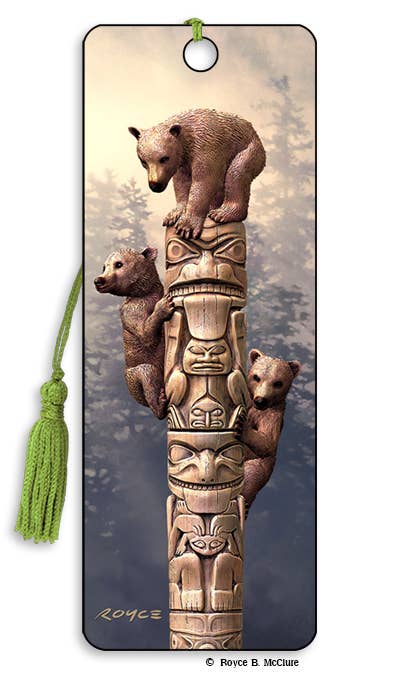 3D Royce bookmark - Totem Bears