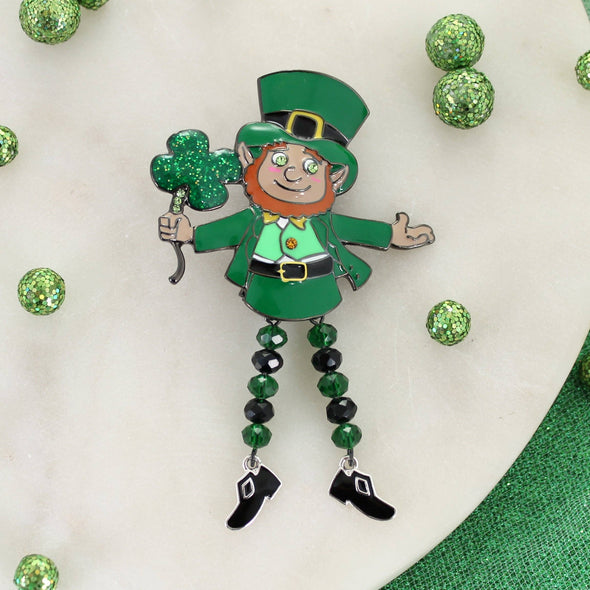 Kitschy Leprechaun St. Patrick’s Day Pin