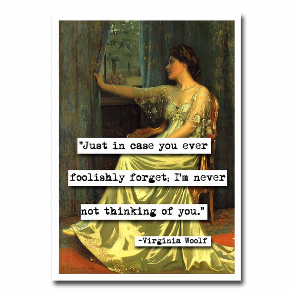 Virginia Woolf Blank Greeting Card