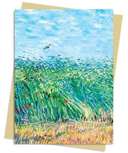 Vincent Van Gogh: Wheatfield With A Lark Greeting Card