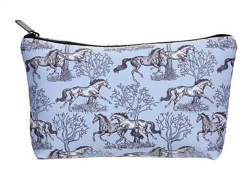 Blue Toile Cosmetic Pouch