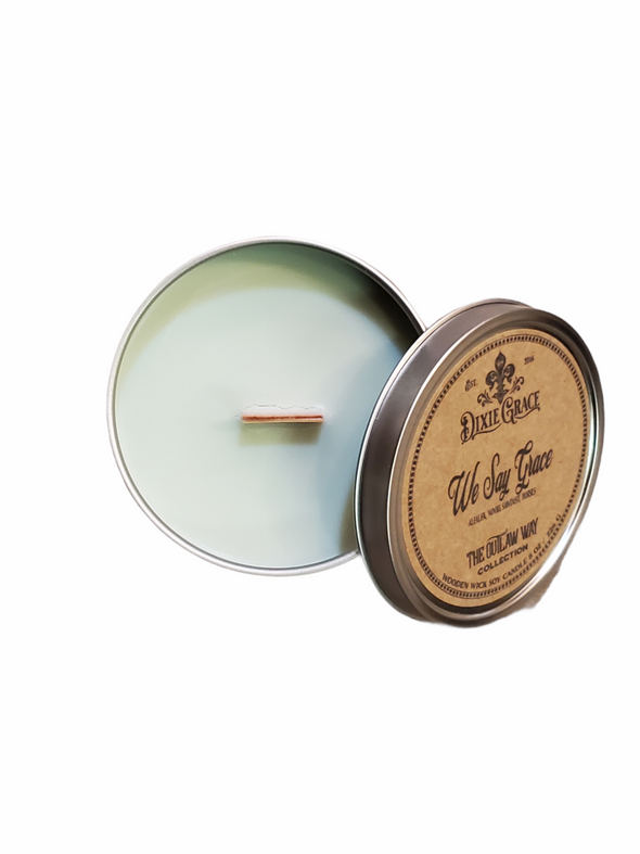 We Say Grace - Wooden Wick Candle