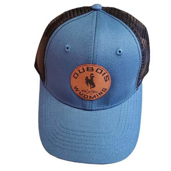 Dubois Wyoming leather patch ball cap