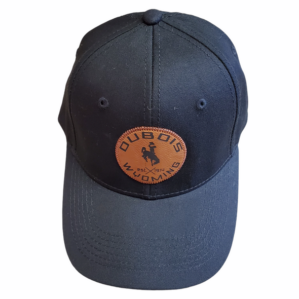 Dubois Wyoming leather patch ball cap