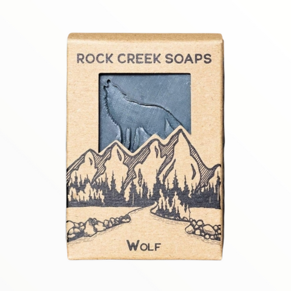 Artisan Vegan Bar Soap | Wolf Stamp