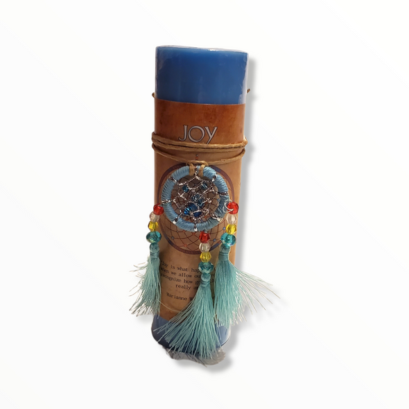 Joy Candle with Dreamcatcher | Made in the USA