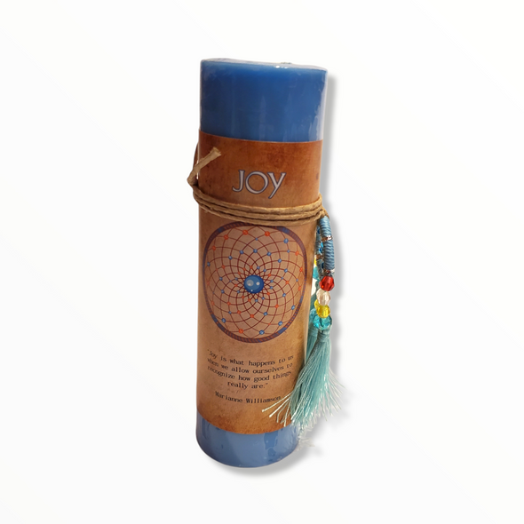 Joy Candle with Dreamcatcher | Made in the USA